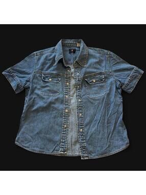 Levi's Women's Blue and Navy Shirt